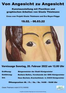 Plakat zur Kunstausstellung