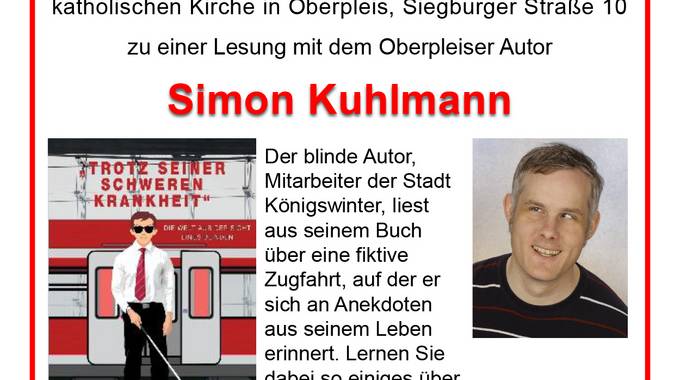 Plakat Autorenlesung Simon Kuhlmann