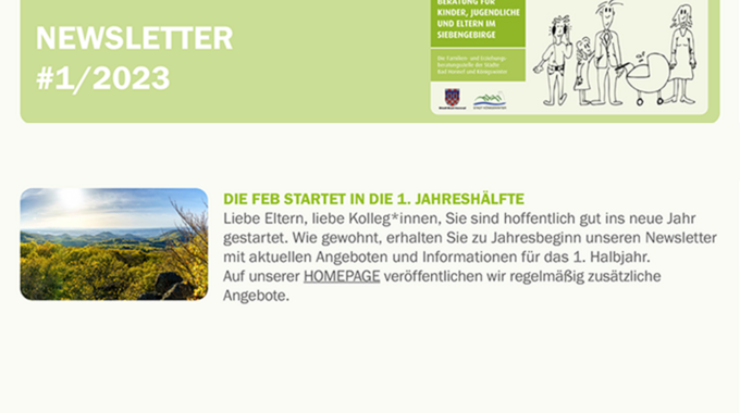 Titel des Newsletter 1/2023