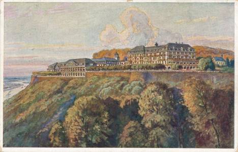Ansichtskarte mit Illustration des Petersberg, entstanden um 1930