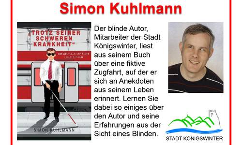 Plakat Autorenlesung Simon Kuhlmann