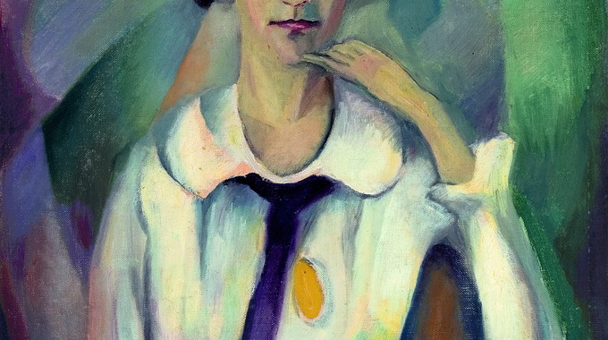 Carlo Mense (1886–1965), Porträt Klara Nienhaus-Mense, 1916/17, Öl auf Leinwand, 55 × 49 cm